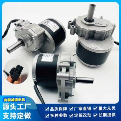 工厂350W电机MY1016 24V 350W 履带车350W轮椅车电机磁钢 磁瓦加长图4