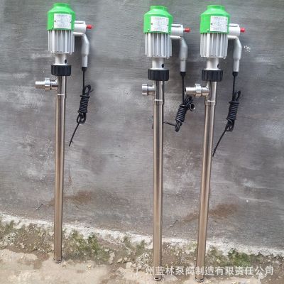 手提式电动抽油泵 不锈钢螺旋式手提泵 高粘稠树脂蜂蜜油桶泵图5