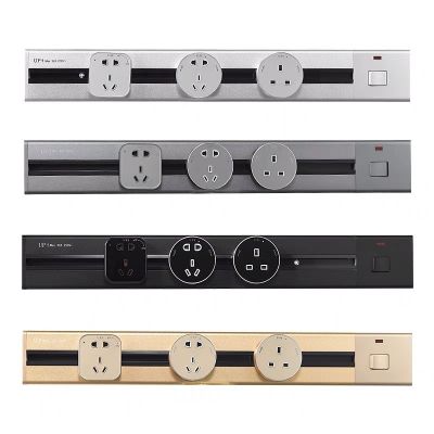 批发大功率明装暗装可移动轨道插座美标英标德式欧式图4