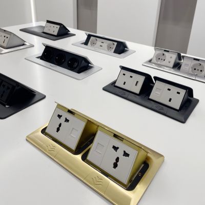 外销多媒体办公桌插嵌入英标欧标法式地板插座图3