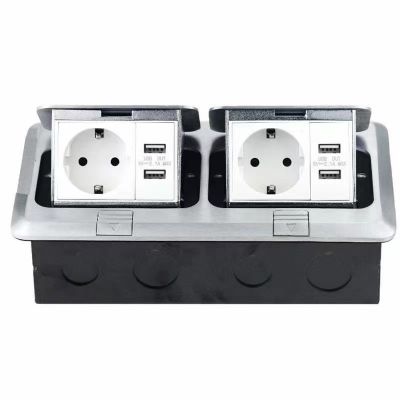 外销多媒体办公桌插嵌入英标欧标法式地板插座图4
