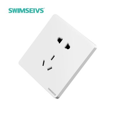 墙壁开关插座温州发货大板白色五孔插座全套阻燃面板新款墙壁开关图2