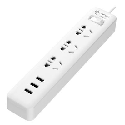 插座智能防触电USB排插1.8米插线板办公家用多插位插排 纯铜线插板图5