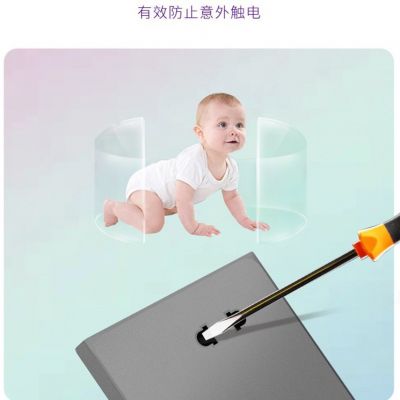 皓呈薄雾灰86型暗装斜五孔插座单开双开多控四孔插座墙壁开关USB图4