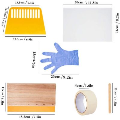 丝网印刷套件手工diy入门六件套木质丝印框架、刮刀喷墨透明膜等图4