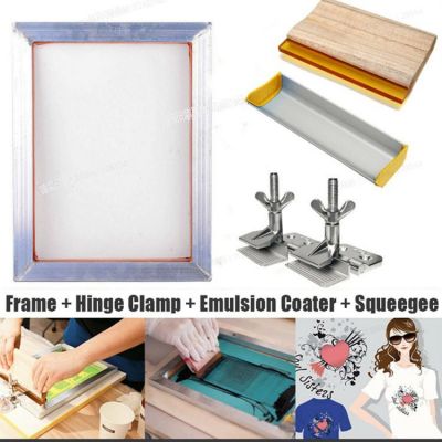 丝网印刷套件手工diy入门六件套木质丝印框架、刮刀喷墨透明膜等图5