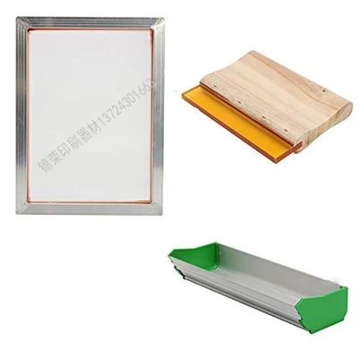 丝印器材衣服印刷工具套件铝框丝网 乳液涂布机 刮刀 网夹一对图3