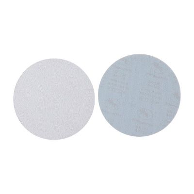 白砂9寸 9寸6孔圆形背绒白砂纸干磨自粘式砂盘拉绒抛光机打磨批发图4