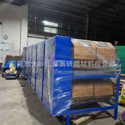 金富干式滚筒抛光机塑胶产品表面滚动光饰机五金镜面竹桶溜光机图3