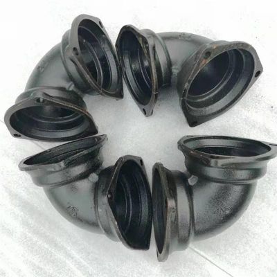 柔性铸铁管B型法兰90度弯头DN50 75 100 150下水排水管件配件接头图2