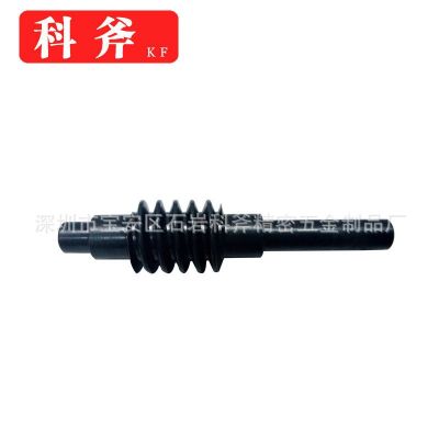 小模数 4头涡轮蜗杆 齿轮蜗杆 专业生产各种圆柱齿轮轴图5
