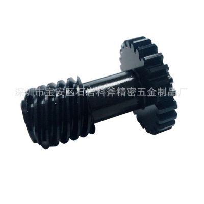 小模数 4头涡轮蜗杆 齿轮蜗杆 专业生产各种圆柱齿轮轴图4