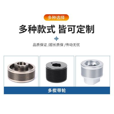 定做多楔带轮PH 传送铸铁HT250欧标锥套 高精度精密车床配件厂家图4