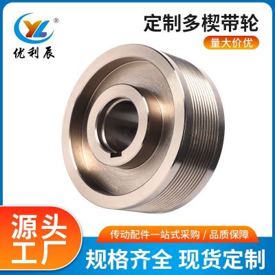 定做多楔带轮PH 传送铸铁HT250欧标锥套 高精度精密车床配件厂家图3