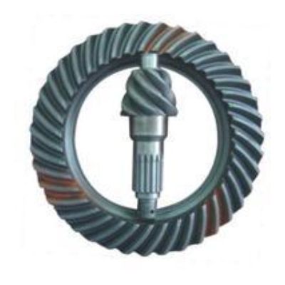 定制盆角齿日系汽车后桥差速器螺旋锥齿轮耐磨渗碳弧齿锥齿轮批发图3