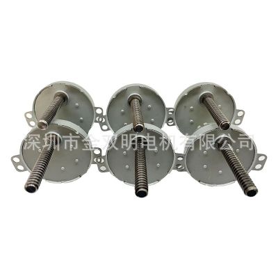 JS50带螺杆微型直流减速电机金属齿轮旋转小马达宠物玩具有刷电机图2