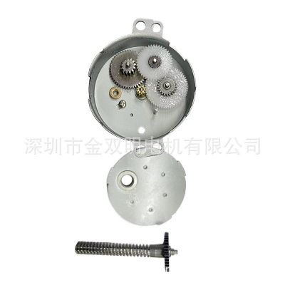 JS50带螺杆微型直流减速电机金属齿轮旋转小马达宠物玩具有刷电机图4