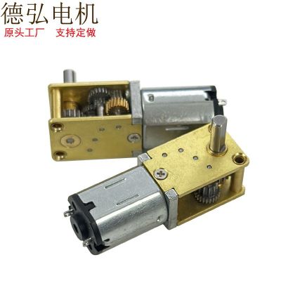 蜗轮蜗杆1218-N20减速马达 智能小车3V6V12V微型直流齿轮低速电机图2
