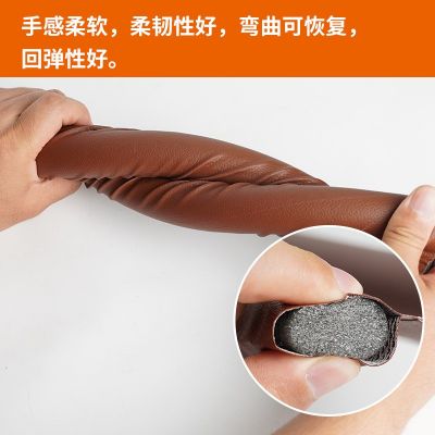 门缝门底密封条房门隔音防风条泡沫皮革挡风保温条门底免粘密封条图3