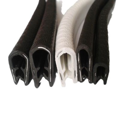 三元乙丙U型带钢蛇皮龙骨装饰条汽车包边密封条卡槽骨架密封条图5