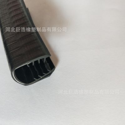 三元乙丙U型带钢蛇皮龙骨装饰条汽车包边密封条卡槽骨架密封条图2