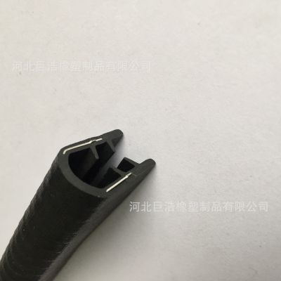 三元乙丙U型带钢蛇皮龙骨装饰条汽车包边密封条卡槽骨架密封条图3