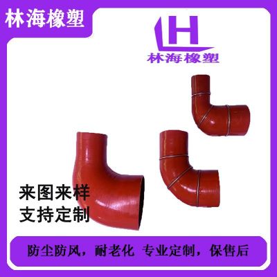 汽车硅胶管中冷连接管耐高温高压夹布驼峰波纹钢丝管进气硅胶管图2