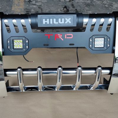 跨境越野车带灯保险杠皮卡车优雅前杠 厂家供应改装配件防撞前杠图3