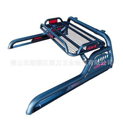 厂家批发皮卡车扶手防翻架 汽车通用改装带网黑色龙门架防滚架图4