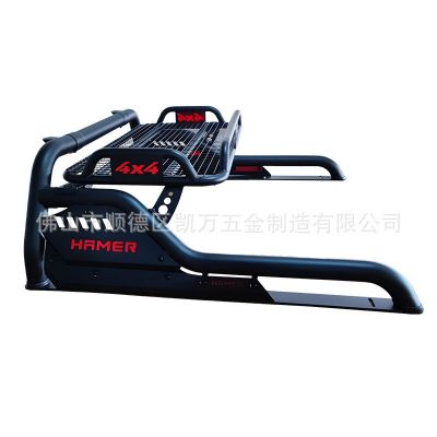 厂家批发皮卡车扶手防翻架 汽车通用改装带网黑色龙门架防滚架图5