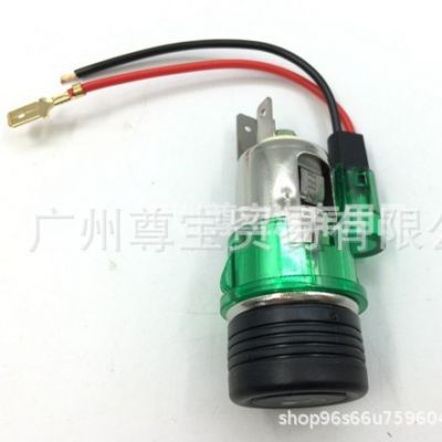 车载12V点烟器总成带灯 改装带灯车载点烟器头（纸盒包装）图3