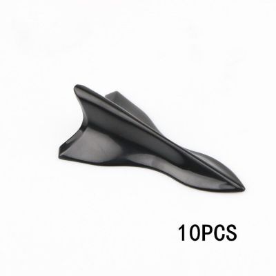 跨境热销车身装饰改装件汽车天线黑色尖头粘贴式鲨鱼鳍车顶扰流图2