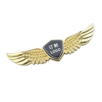 汽车引擎盖车标贴金属个性翅膀装饰前机盖中网车身贴改装配件用品图5