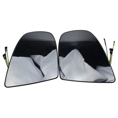 适用宝马X5 X6 E70 E71 E72 07-14倒车镜后视镜镜片带加热玻璃图2