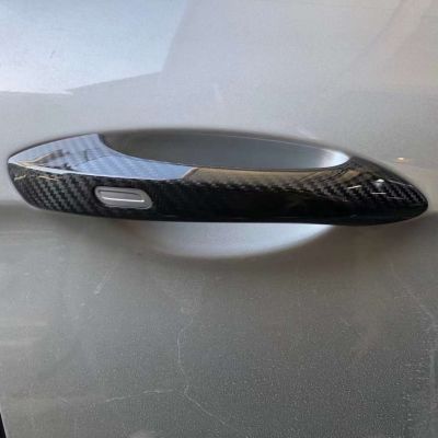 适用于保时捷Panamera 971碳纤维门拉手 帕拉梅拉干碳外门拉手壳图2
