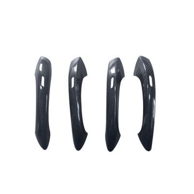 适用于保时捷Panamera 971碳纤维门拉手 帕拉梅拉干碳外门拉手壳图5