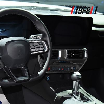 适用24-26款福特野马碳纤维仪表台中控空调风口按键控制面板内饰图3