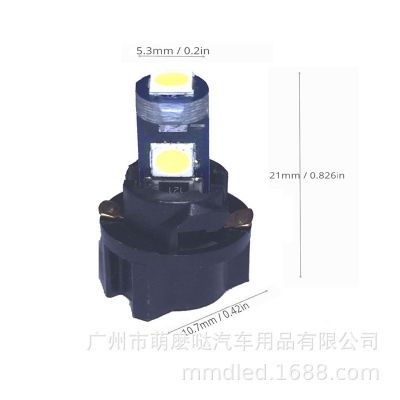 速卖通汽车LED高亮T5 3030-3SMD仪表灯套装T5灯座头100件 亚马逊图3