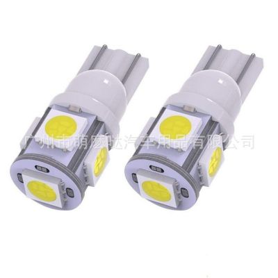 速卖通汽车LEDT10 5050-5SMD示宽灯套装T10灯座头仪表灯亚马逊W5W图5