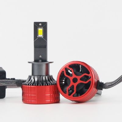 大功率双铜管汽车led前大灯泡超亮工厂私模h4h7h11远近光激光车灯图4