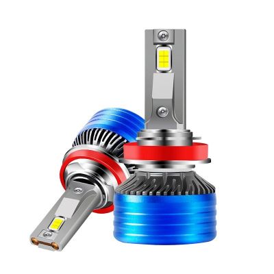 跨境双铜管汽车led大灯前大灯超亮聚光大功率H4H7H11汽车激光大灯图5