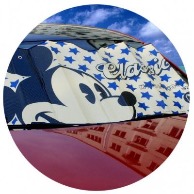 NAPOLEX卡通前挡玻璃罩夏季防晒 汽车用遮阳挡隔热帘太阳挡遮光板图4