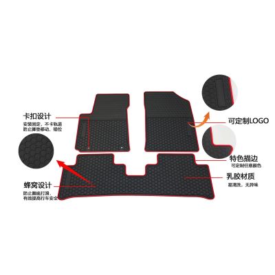 汽车脚垫适用于路虎发现-3汽车专车专用原车脚垫乳胶脚踏图5