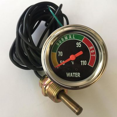 水温表货车直感式水温12V24V通用汽车水温表电压工具铲车叉车用图2