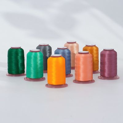 1600色绣花线DIY小轴绣花机彩色 120D/2 涤纶电脑绣花机刺绣线图4