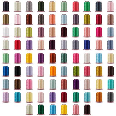 1600色绣花线DIY小轴绣花机彩色 120D/2 涤纶电脑绣花机刺绣线图5