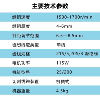 青工GK9-600型手提缝包机便携式封口机电动工业缝纫机编织袋封口图3