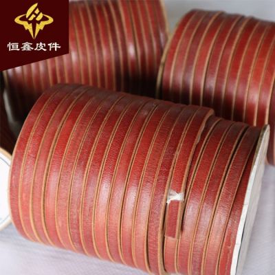 工业圆轮带 工业缝纫机牛皮带 3/8 5/16钉扣机传动带耐磨扁皮绳图5