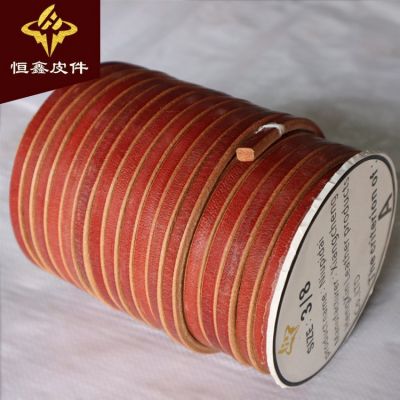 工业圆轮带 工业缝纫机牛皮带 3/8 5/16钉扣机传动带耐磨扁皮绳图3