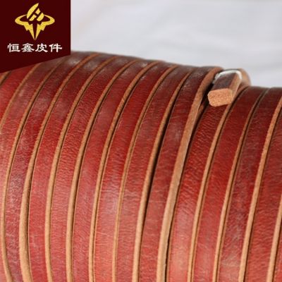 工业圆轮带 工业缝纫机牛皮带 3/8 5/16钉扣机传动带耐磨扁皮绳图2